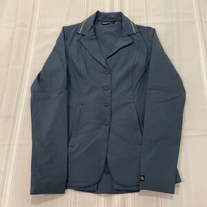 Kerrits Equestrian Competition Horse Riding Deep Blue Blazer Jacket Size XS